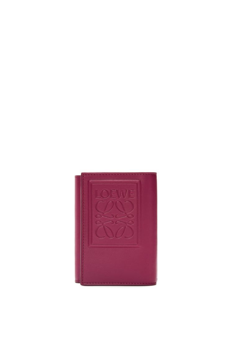 Trifold wallet in satin calfskin