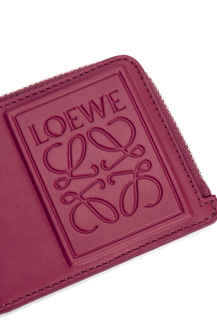 Coin cardholder in satin calfskin