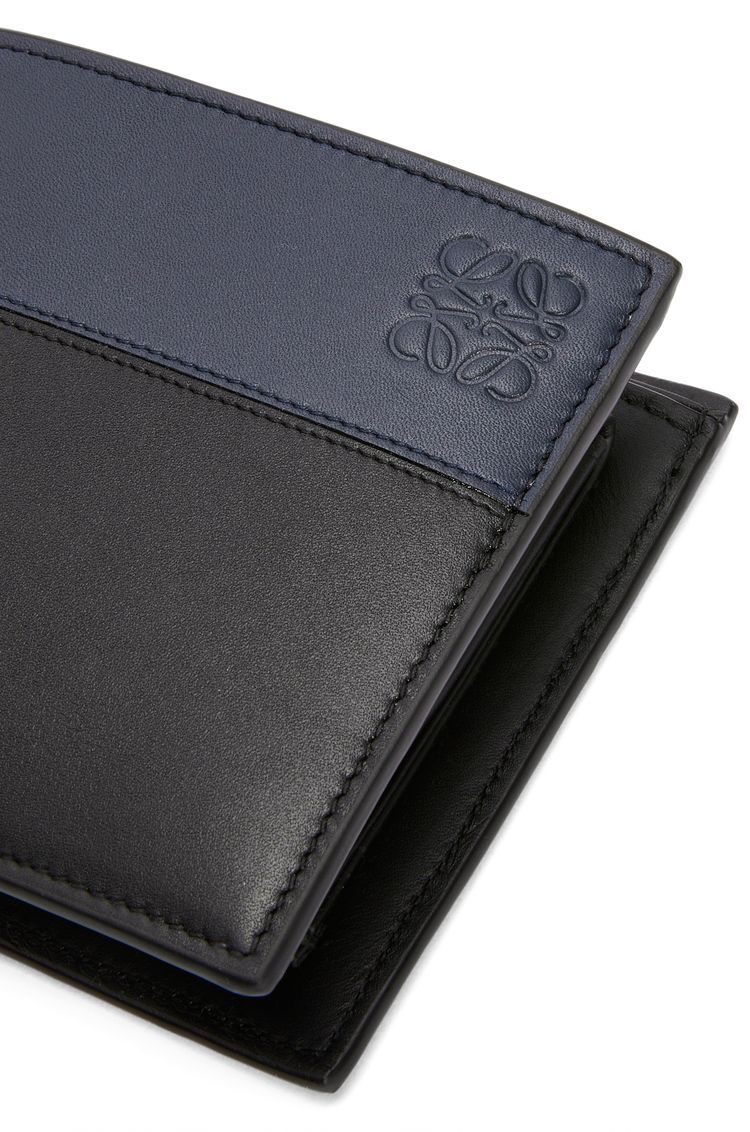 Bifold coin wallet in shiny calfskin