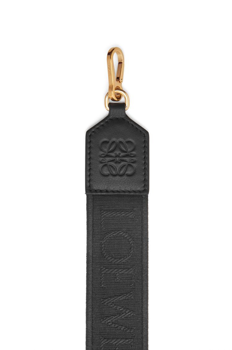 Anagram strap in jacquard and calfskin