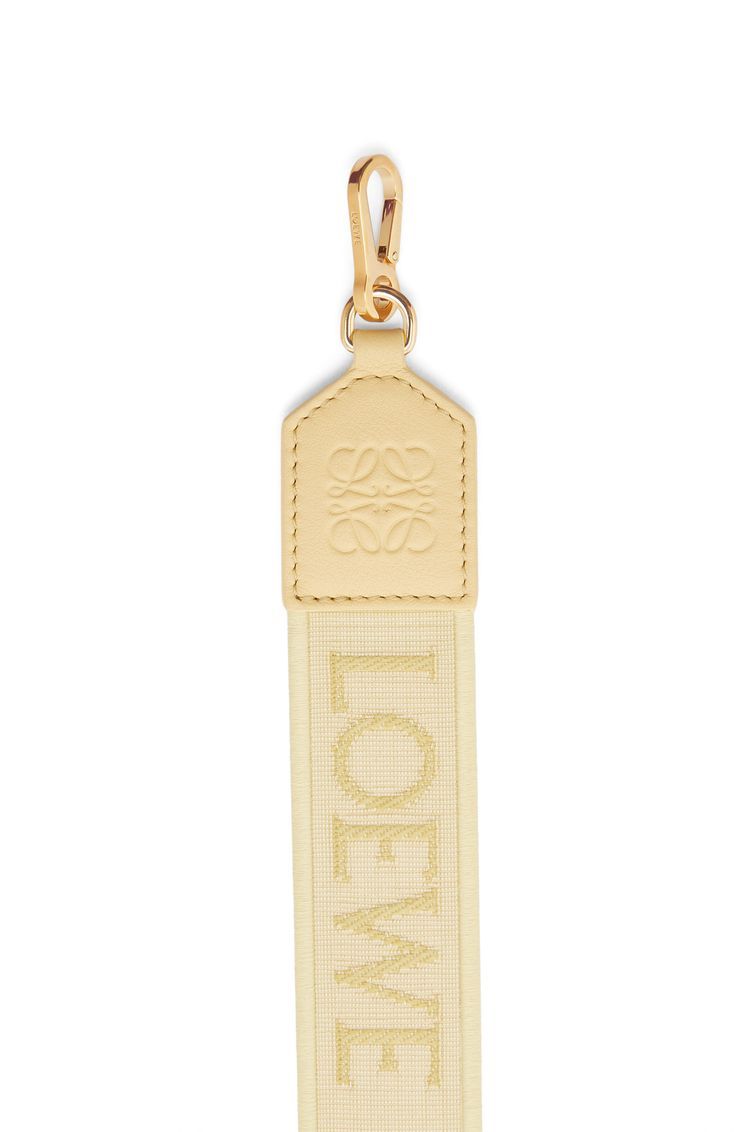 Anagram strap in jacquard and calfskin