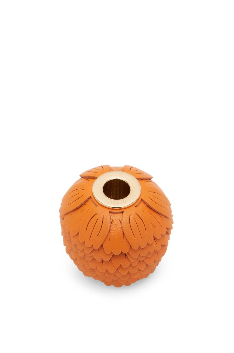 Flower charm in classic calfskin