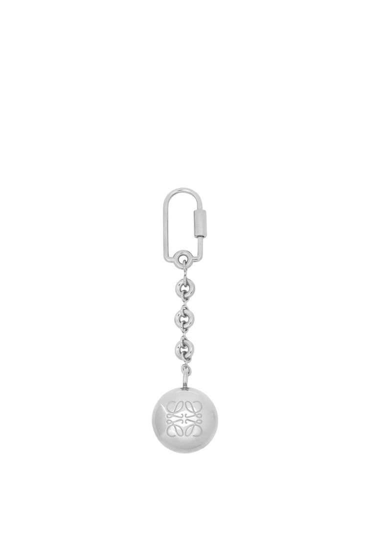 Pebble keyring in brass