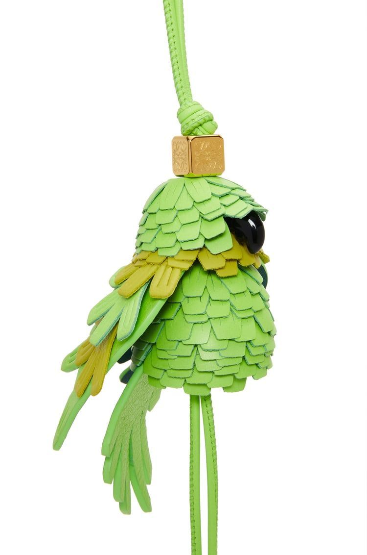 Parrot charm in classic calfskin