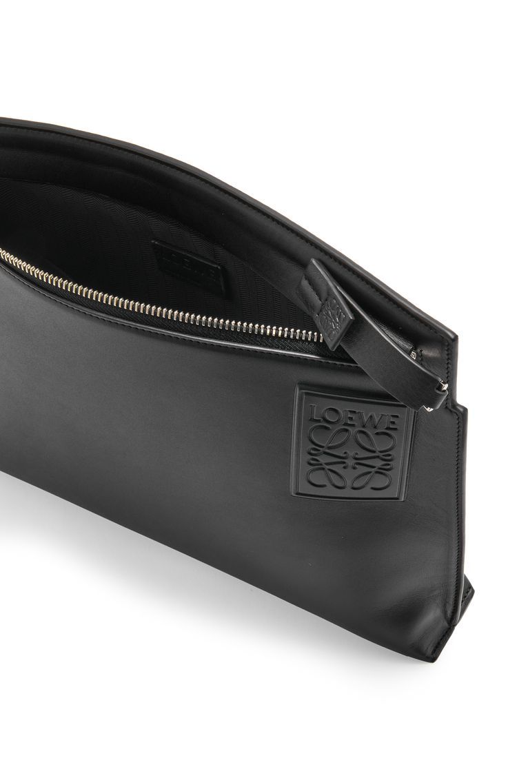 T Pouch in satin calfskin