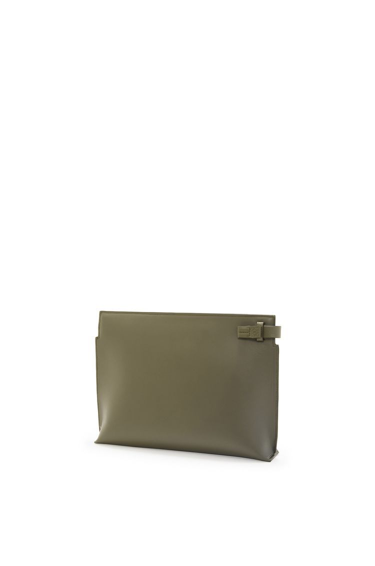 T Pouch in satin calfskin