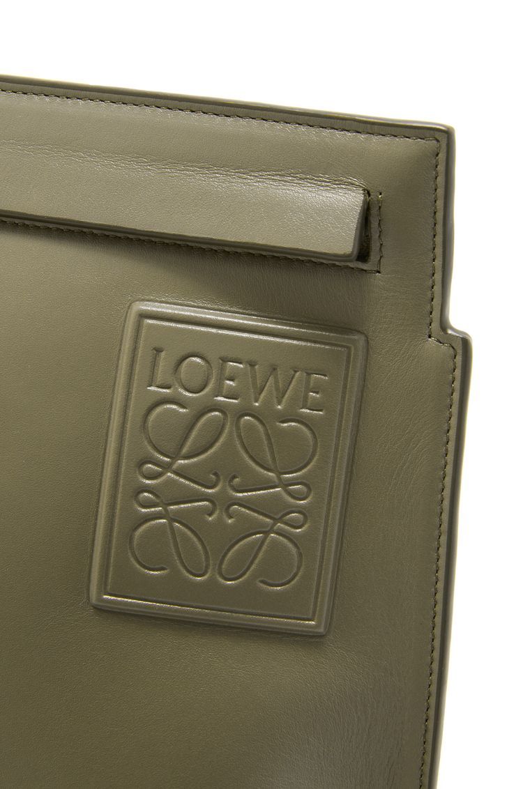 T Pouch in satin calfskin