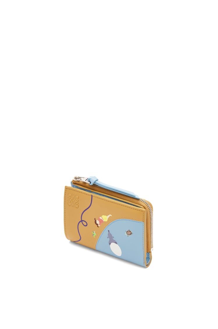 Tapir slim compact wallet in satin calfskin