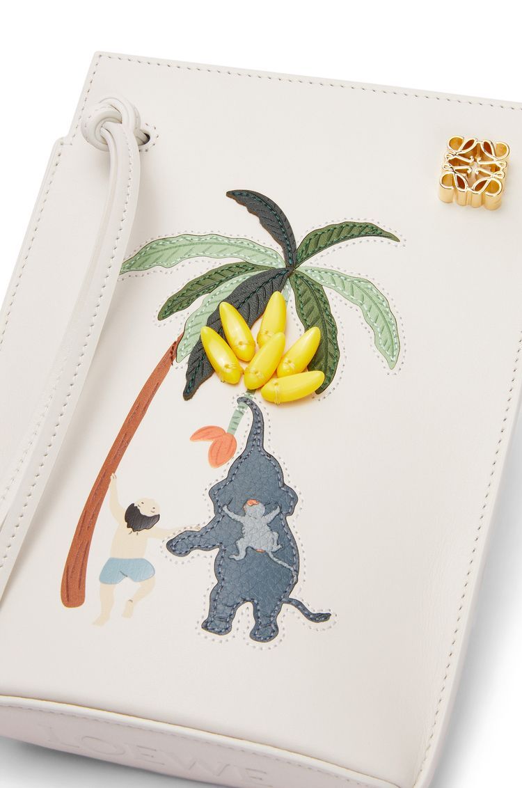 Elephant dice pocket in satin calfskin