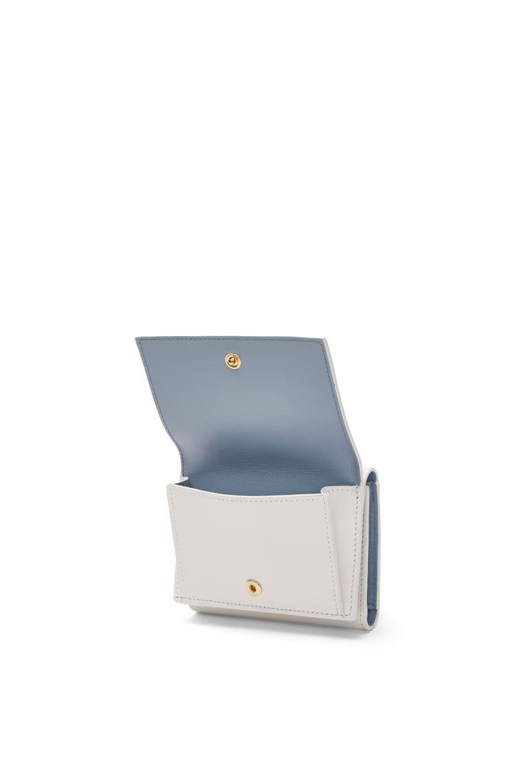 Elephant trifold wallet in satin calfskin