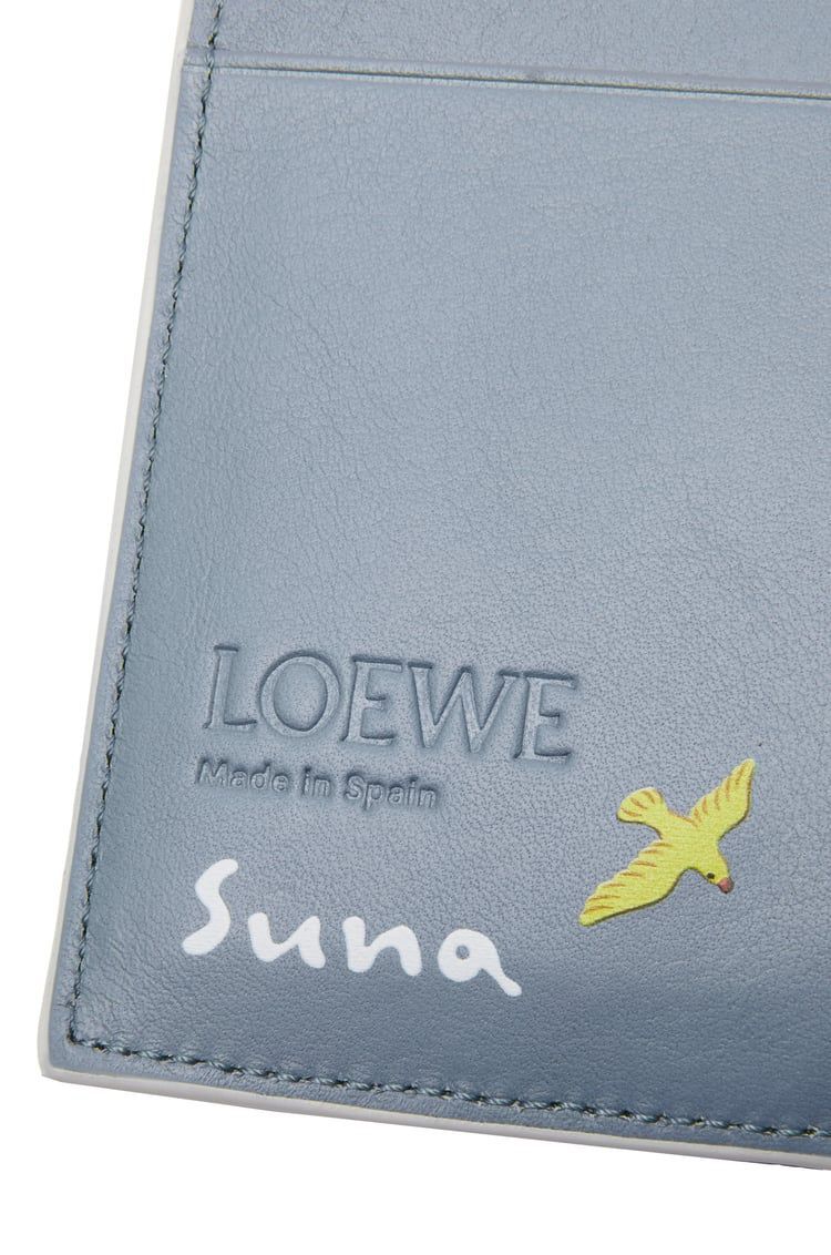 Elephant trifold wallet in satin calfskin