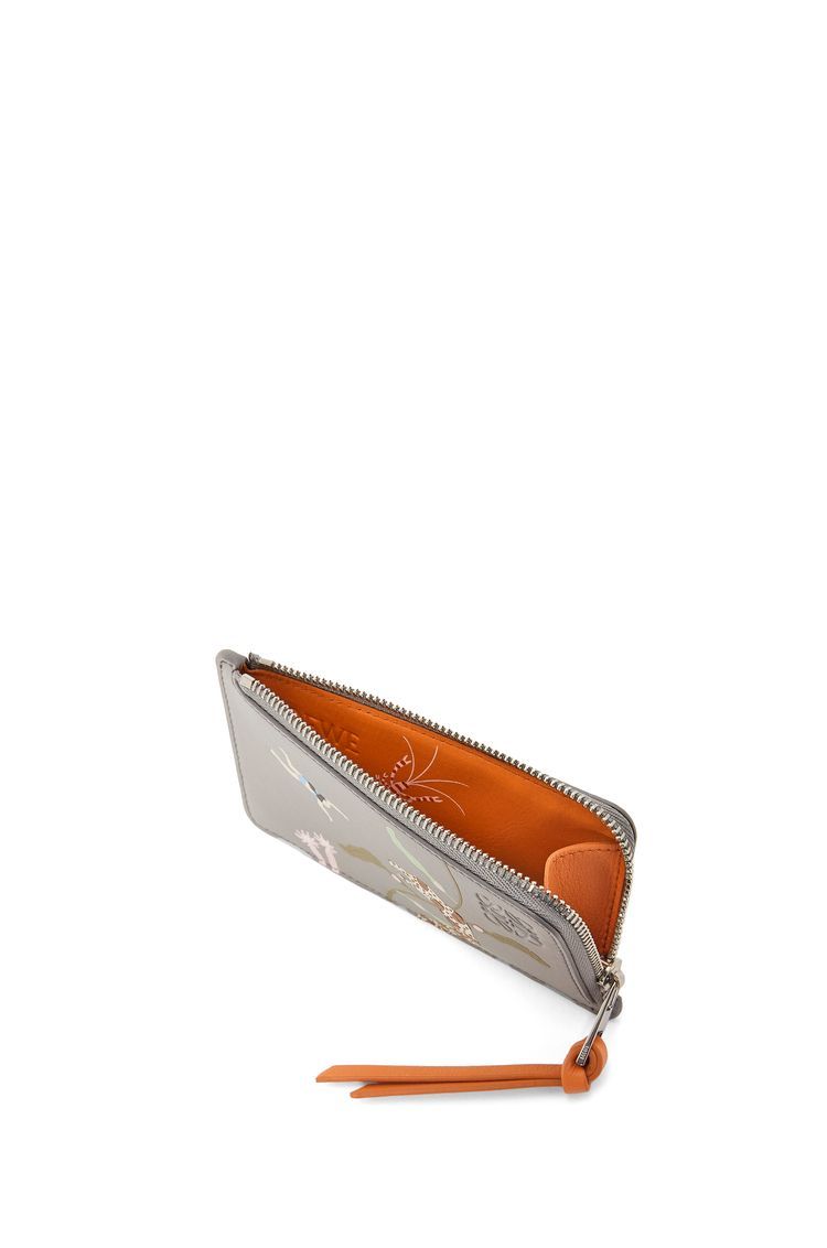 Eels coin cardholder in satin calfskin