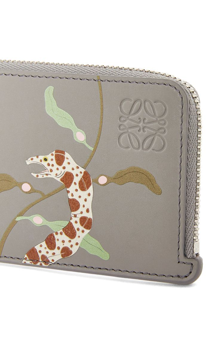 Eels coin cardholder in satin calfskin