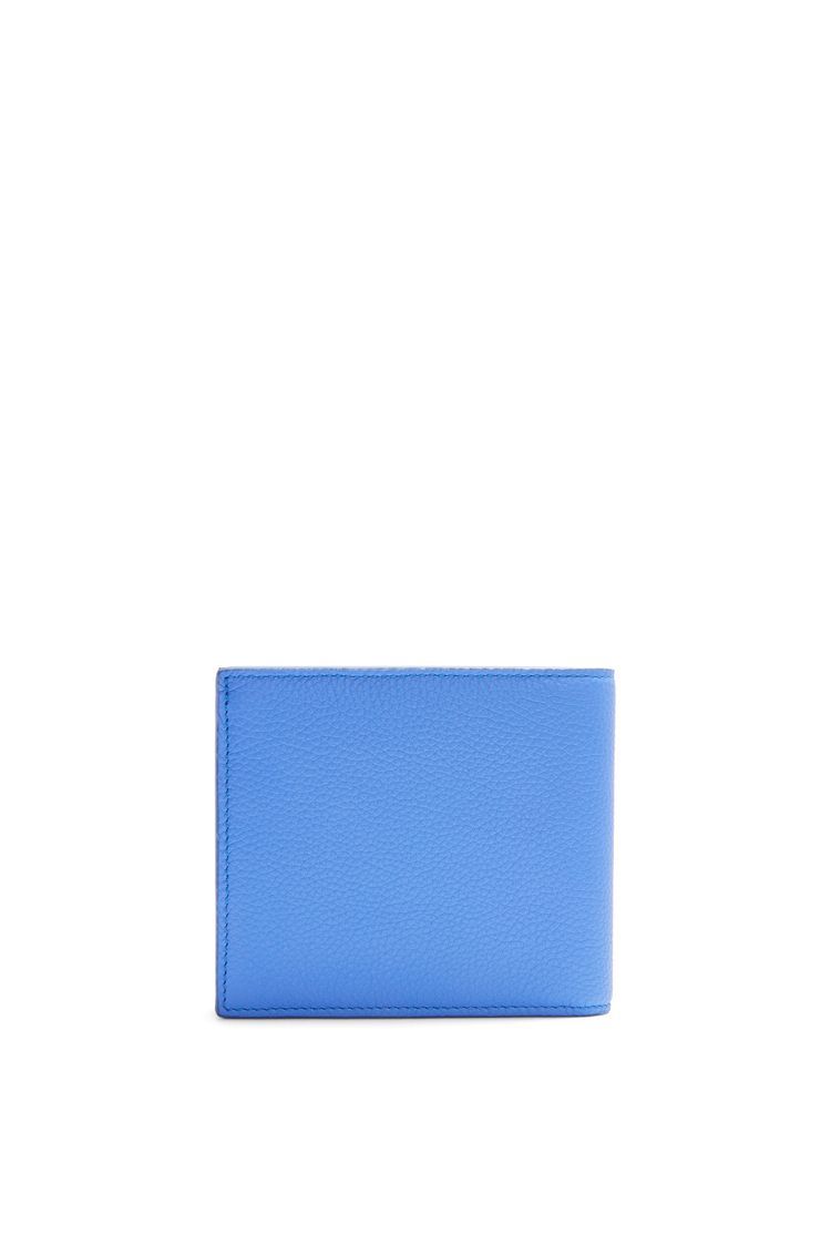 Bifold coin wallet in soft grained calfskin