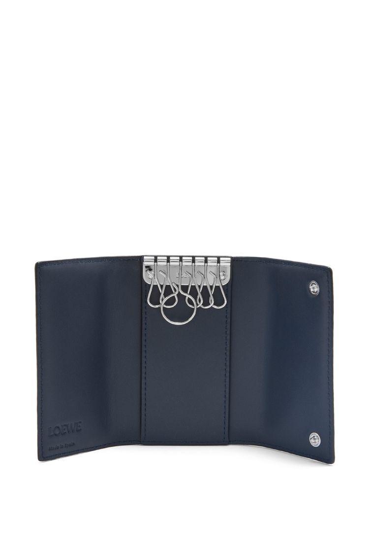 Key case in soft grained calfskin