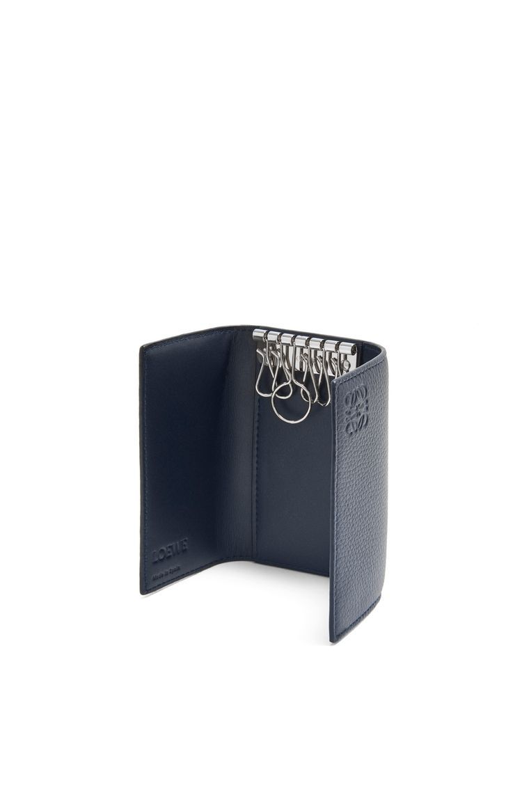 Key case in soft grained calfskin