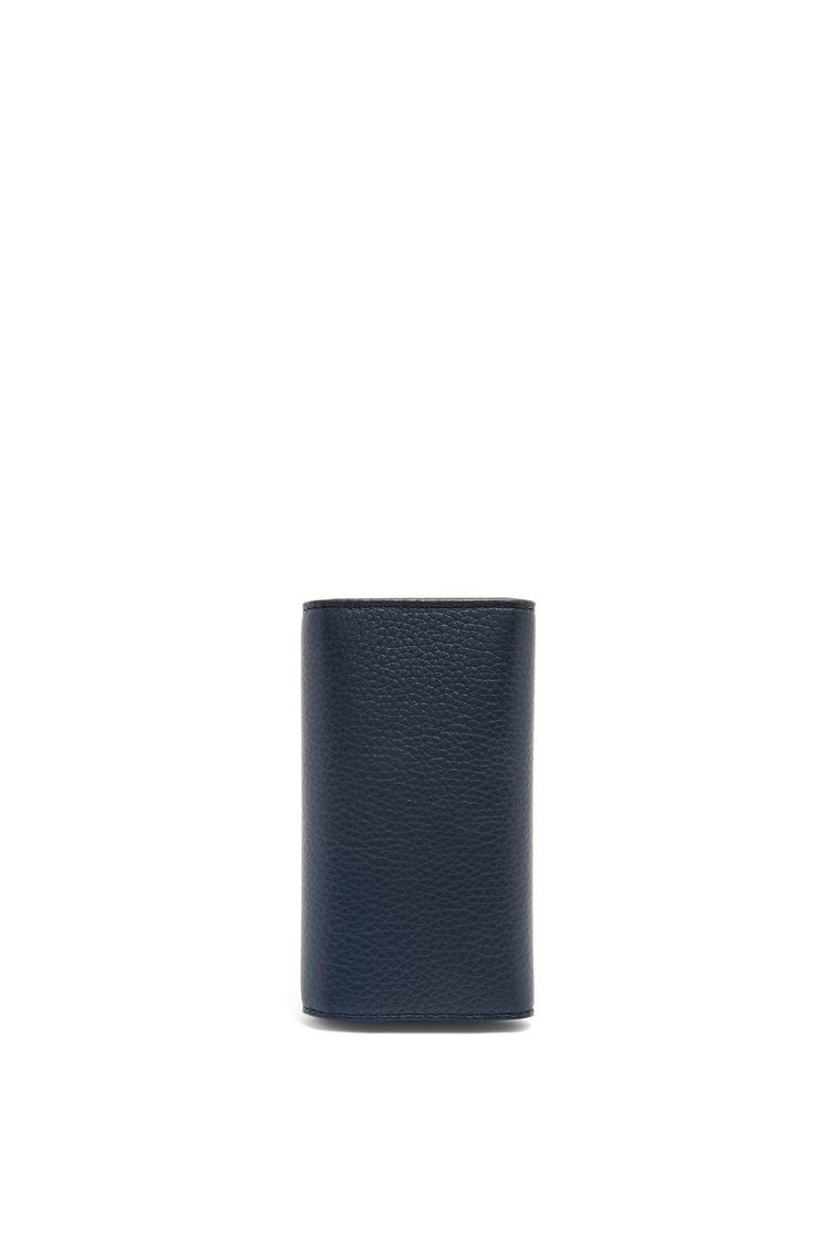Key case in soft grained calfskin