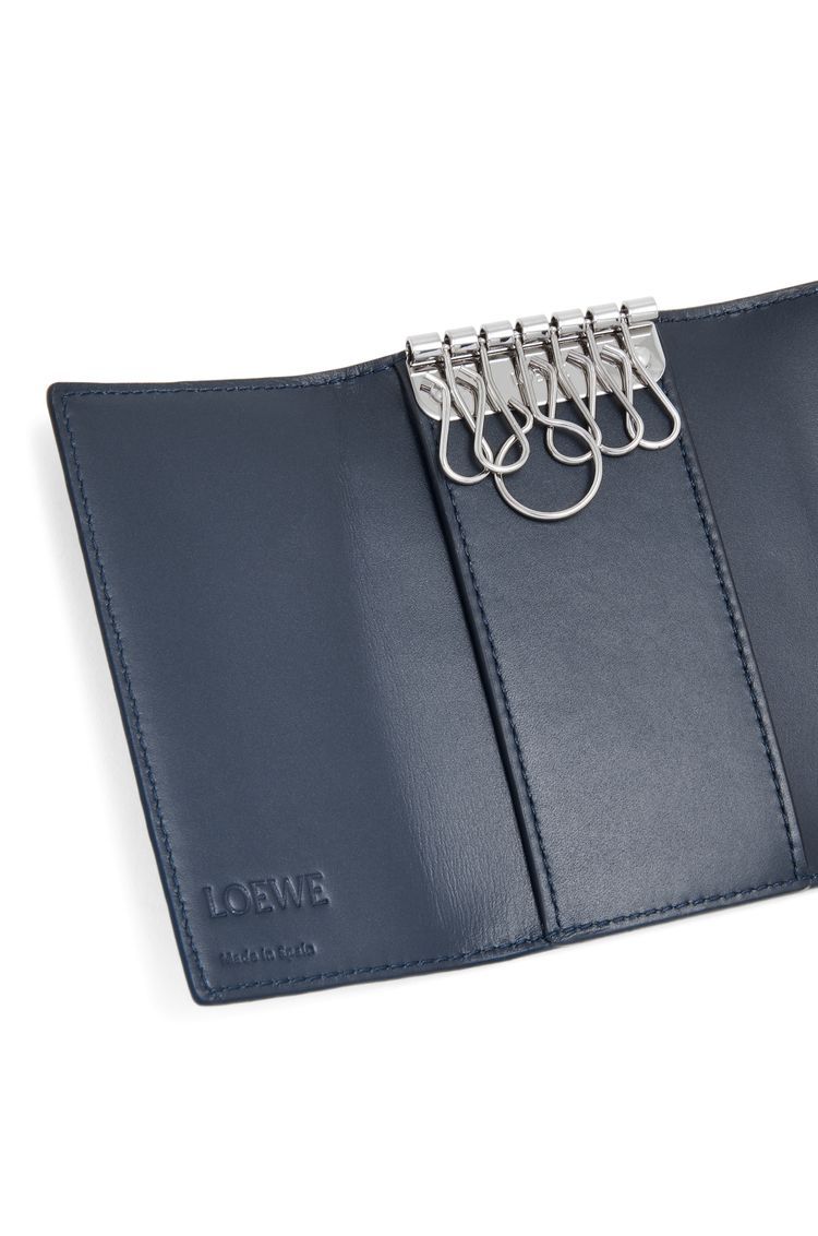 Key case in soft grained calfskin