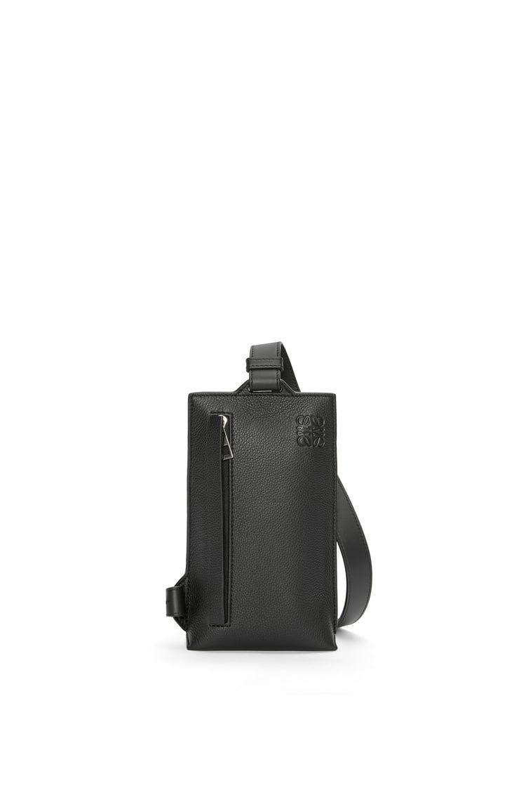 Vertical T Pocket in soft grained calfskin