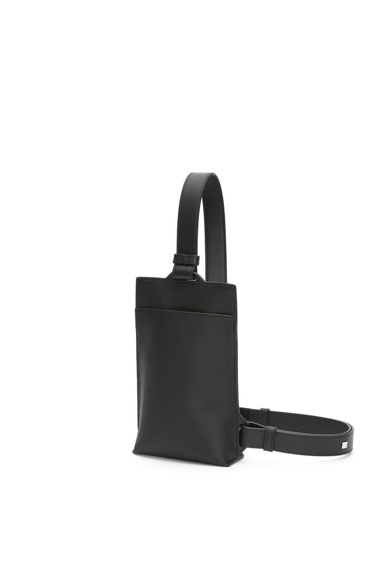 Vertical T Pocket in soft grained calfskin
