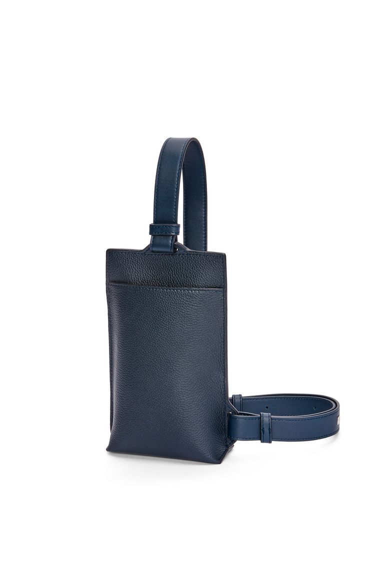Vertical T Pocket in soft grained calfskin