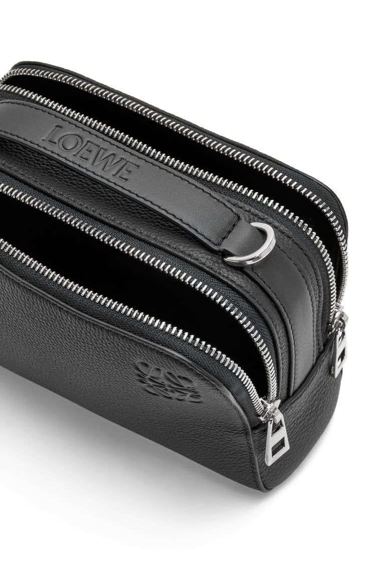 Mini Camera Crossbody bag in soft grained calfskin