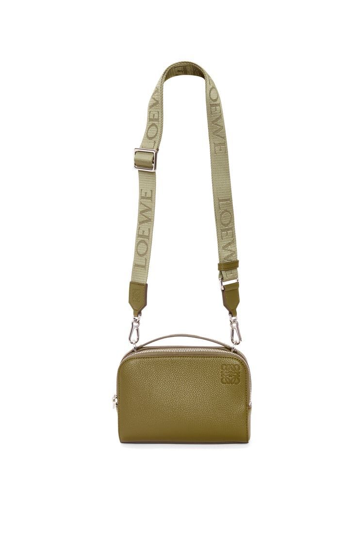 Mini Camera Crossbody bag in soft grained calfskin