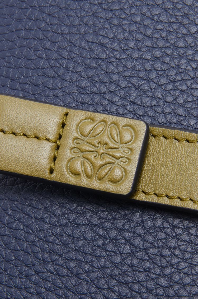 Large vertical wallet in soft grained calfskin