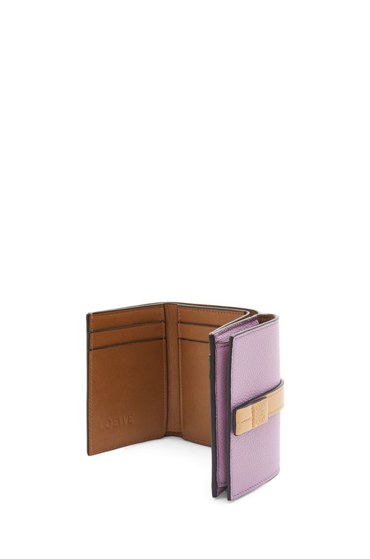 Trifold wallet in soft grained calfskin