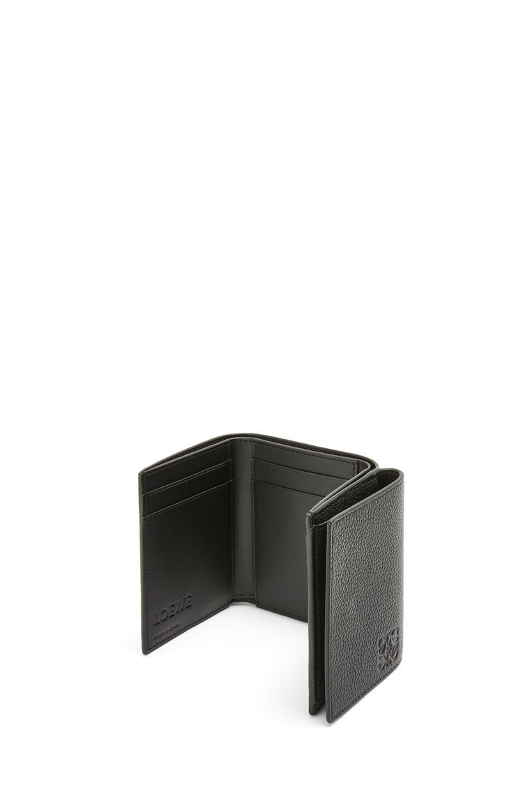 Trifold wallet in soft grained calfskin