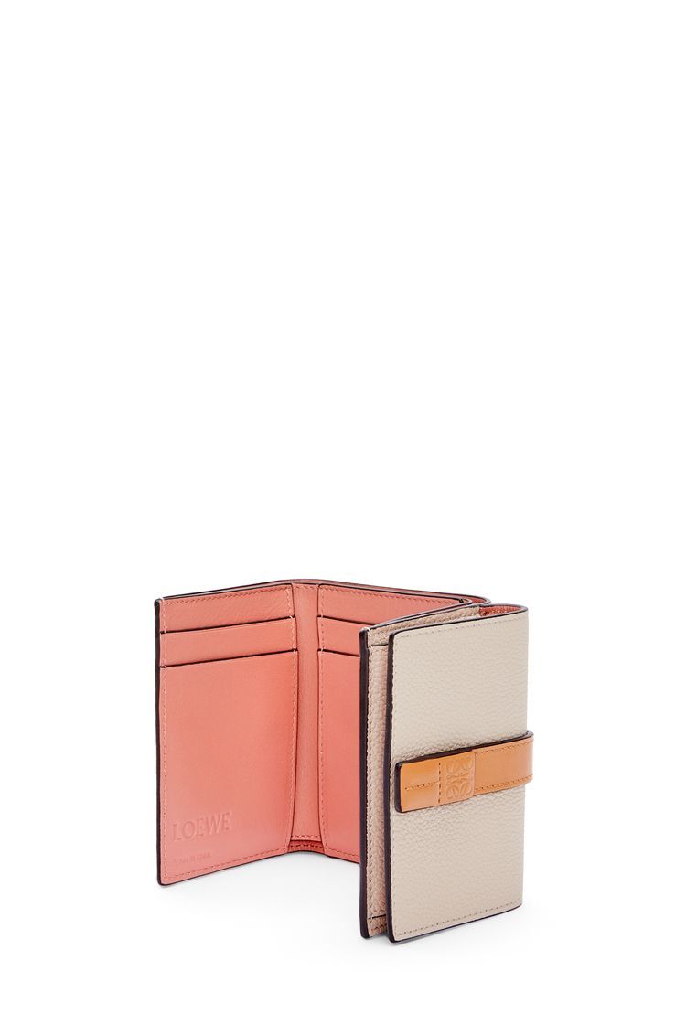 Trifold wallet in soft grained calfskin