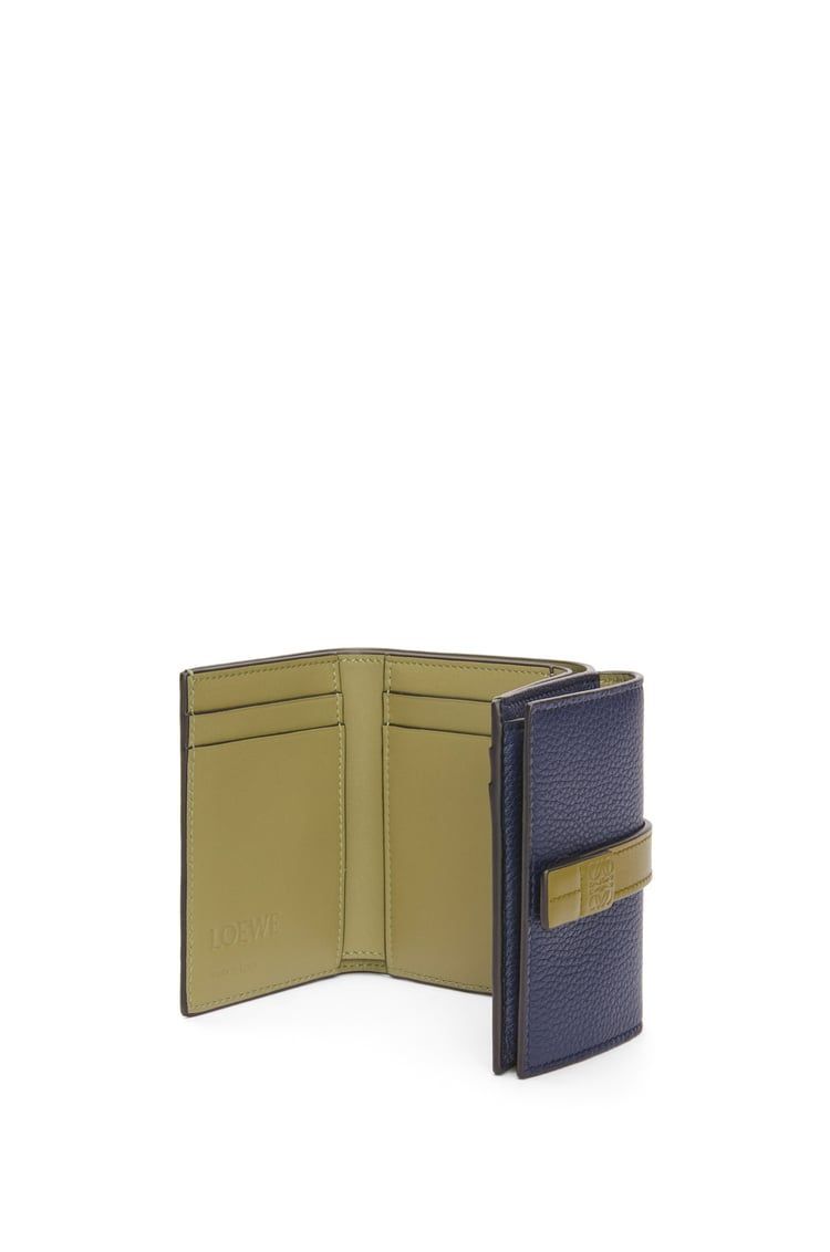 Trifold wallet in soft grained calfskin