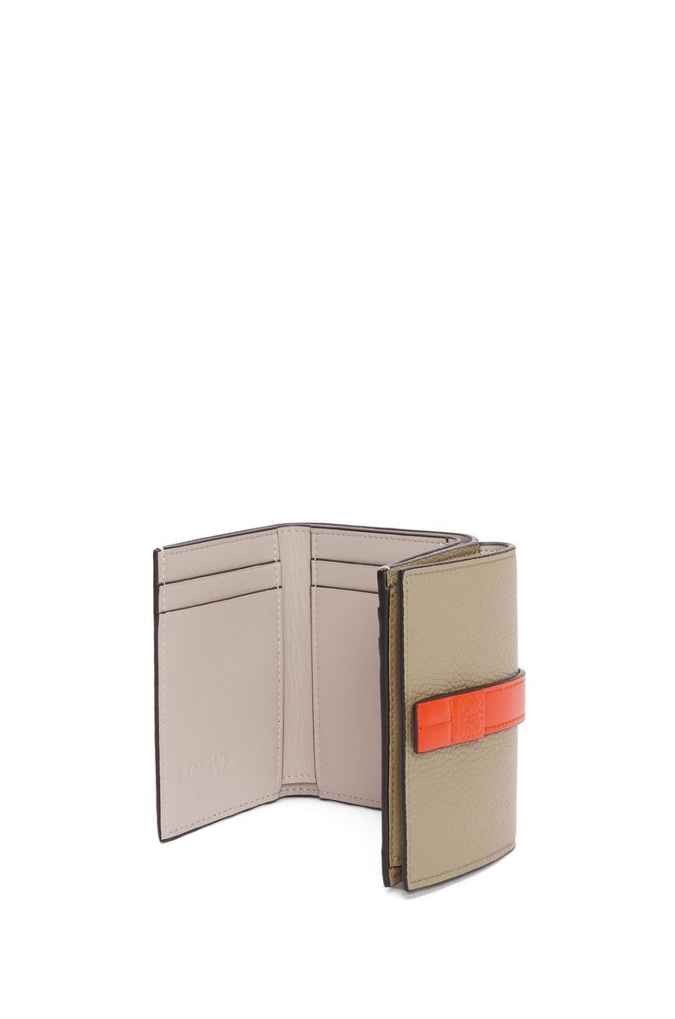 Trifold wallet in soft grained calfskin