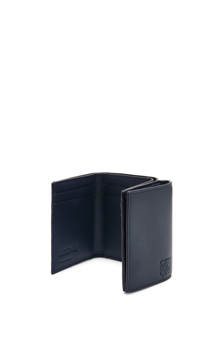 Trifold wallet in soft grained calfskin
