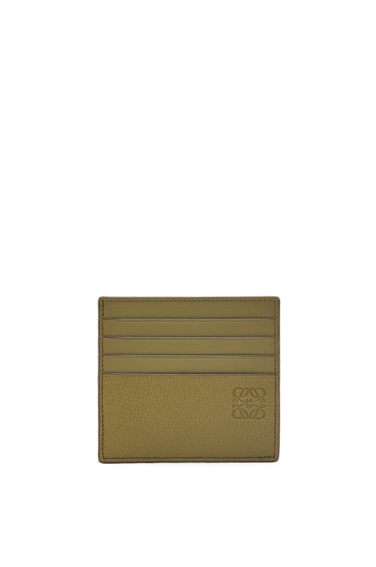 Open cardholder in soft grained calfskin