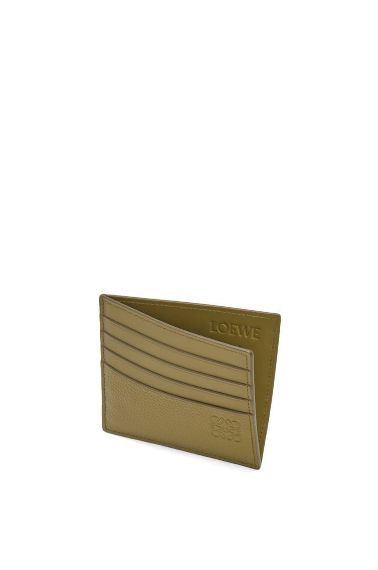 Open cardholder in soft grained calfskin