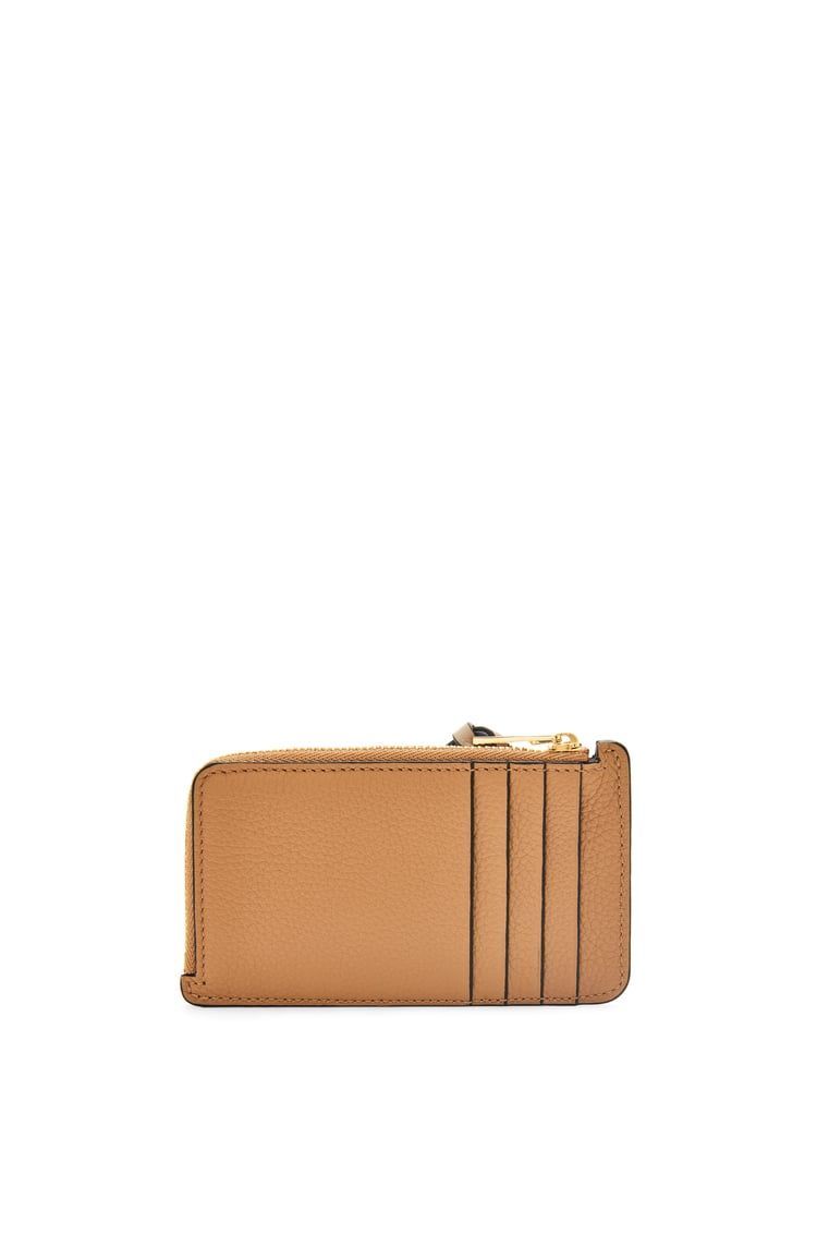Coin cardholder in soft grained calfskin