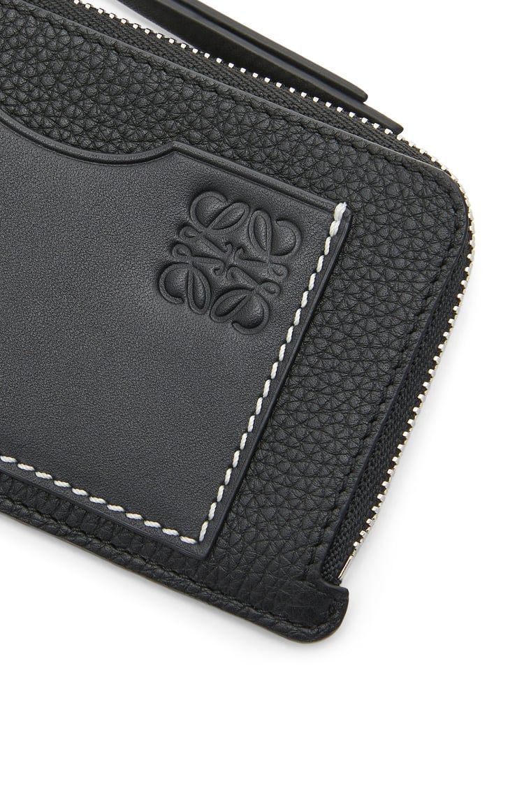 Coin cardholder in soft grained calfskin
