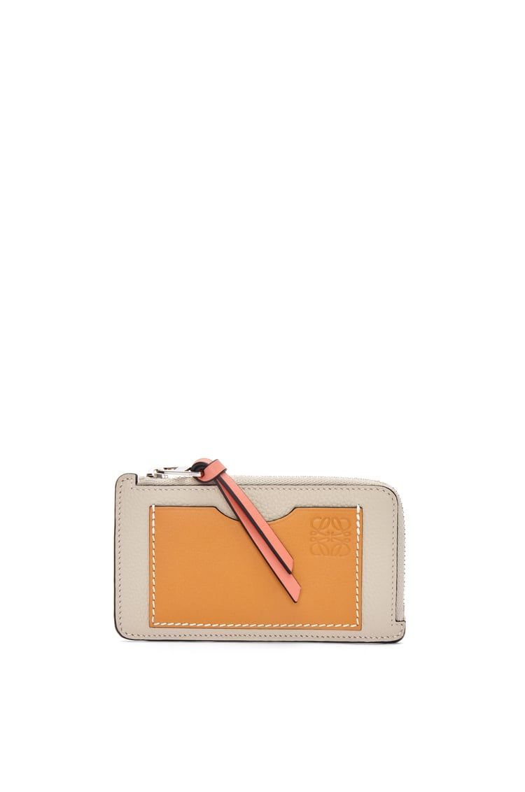 Coin cardholder in soft grained calfskin
