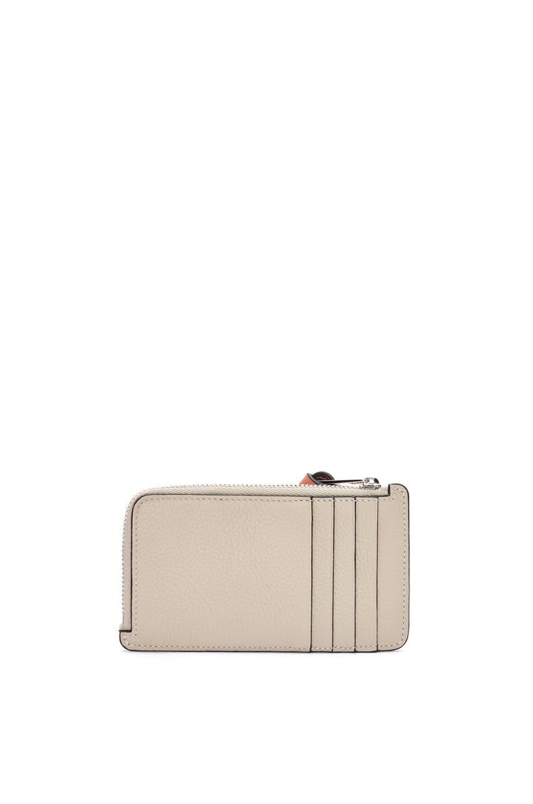 Coin cardholder in soft grained calfskin