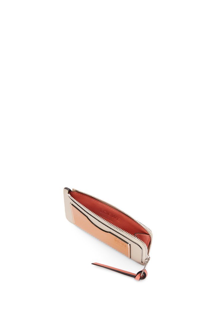 Coin cardholder in soft grained calfskin
