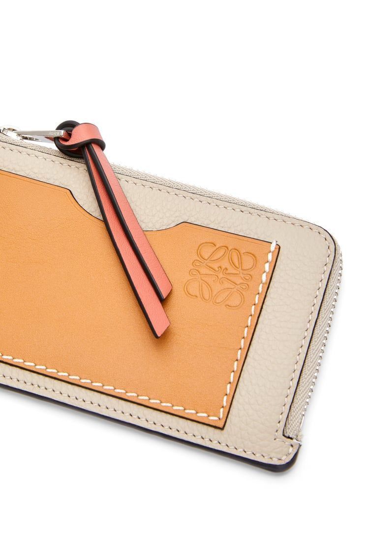 Coin cardholder in soft grained calfskin