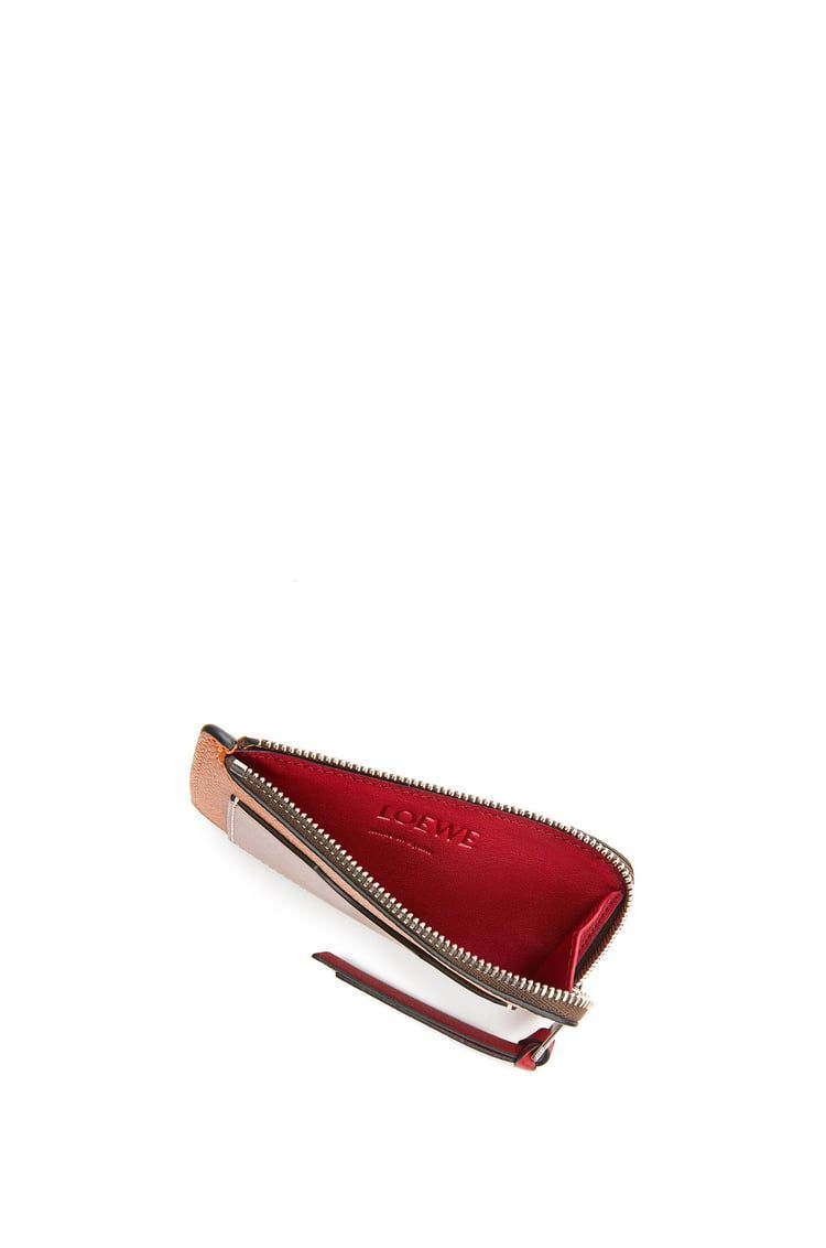 Coin cardholder in soft grained calfskin