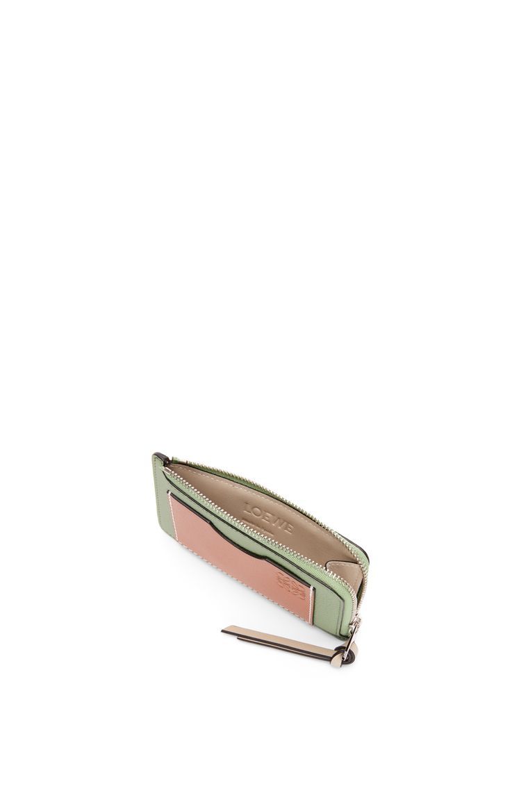Coin cardholder in soft grained calfskin