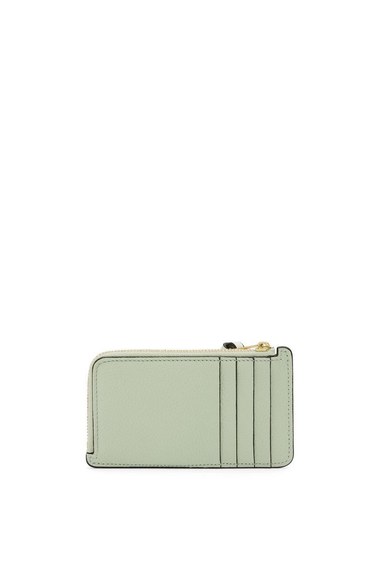 Coin cardholder in soft grained calfskin
