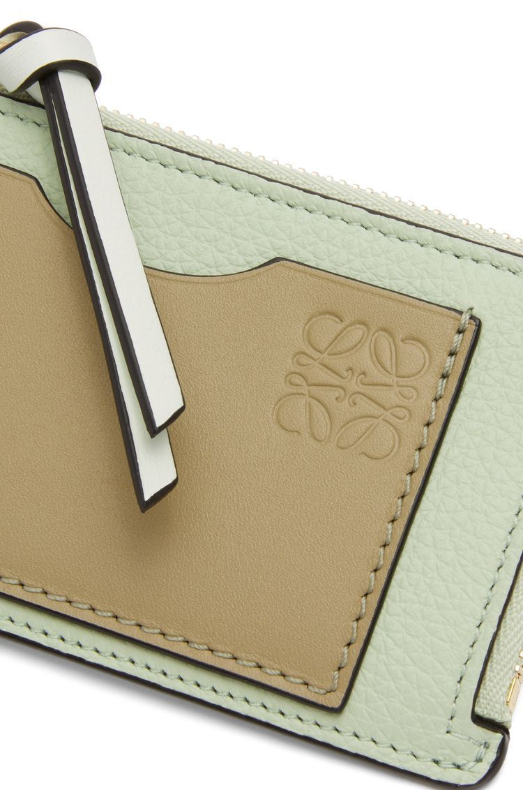 Coin cardholder in soft grained calfskin