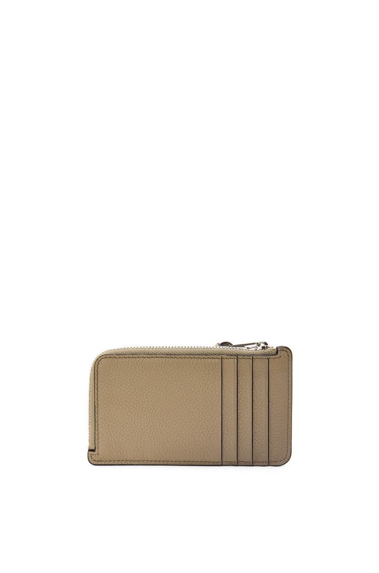 Coin cardholder in soft grained calfskin