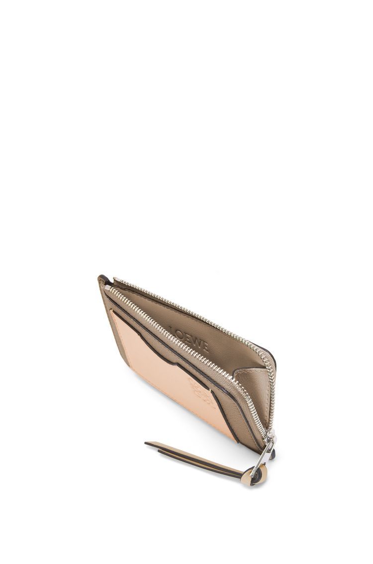 Coin cardholder in soft grained calfskin