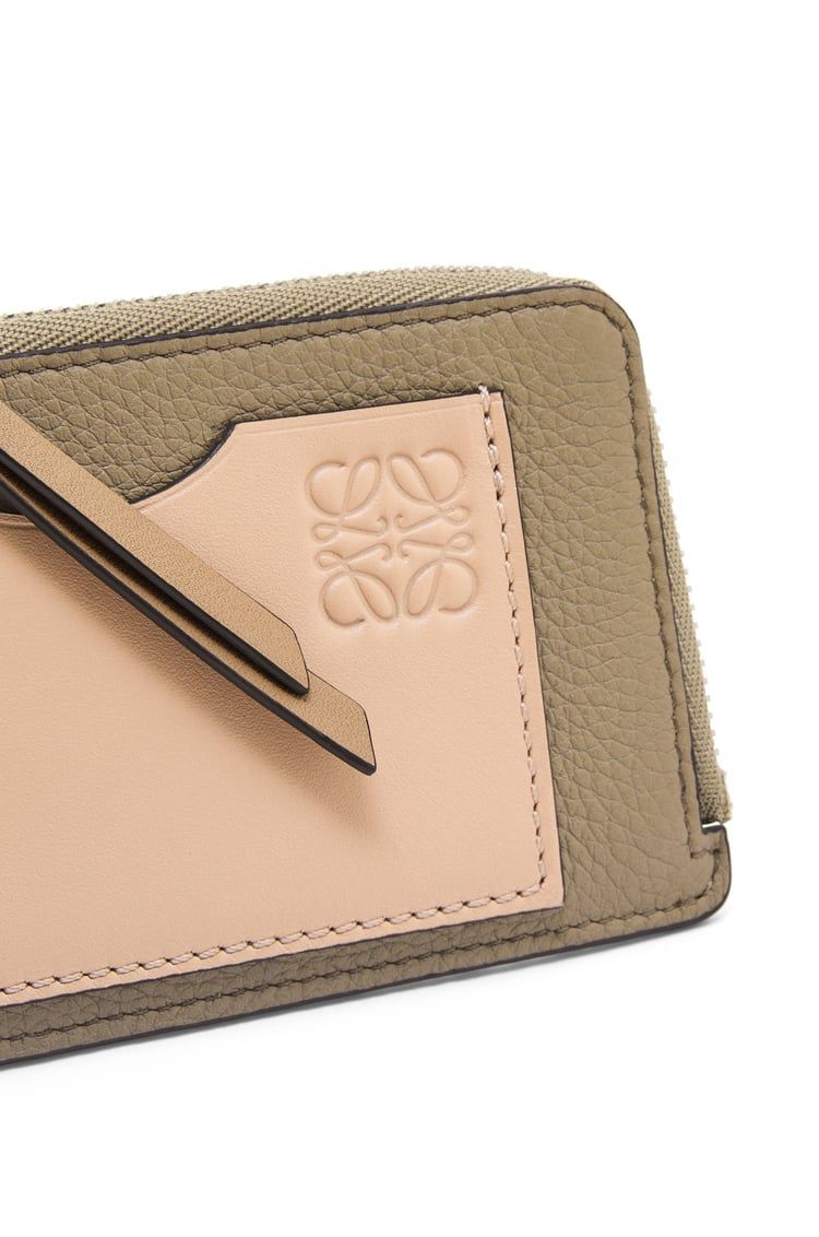 Coin cardholder in soft grained calfskin
