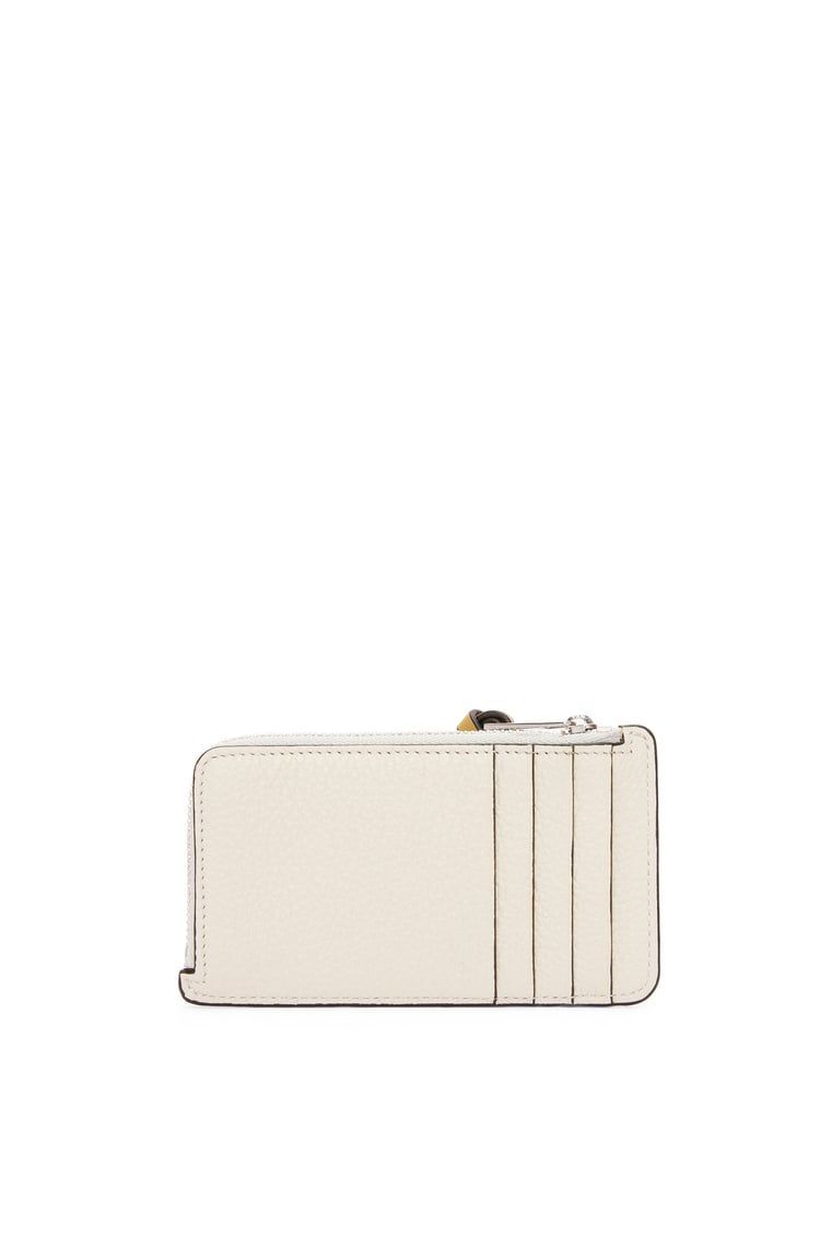 Coin cardholder in soft grained calfskin
